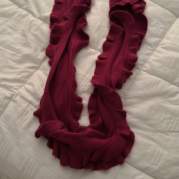 RUFFLED PURPLE/DEEP PINK INFINITY SCARF NEW - Picture 2 of 5